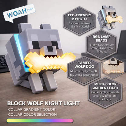Blockwolf: touch-control gamer lamp